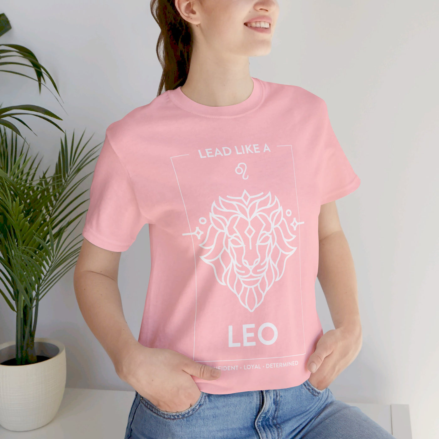 Lead Like a Leo #1 - White on Heather Colors