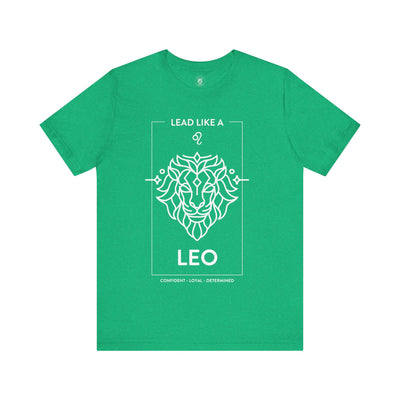 Lead Like a Leo #1 - White on Heather Colors