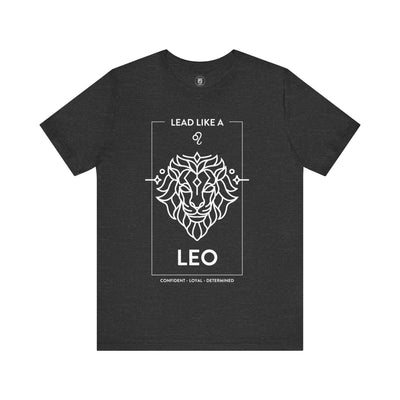 Lead Like a Leo #1 - White on Heather Colors