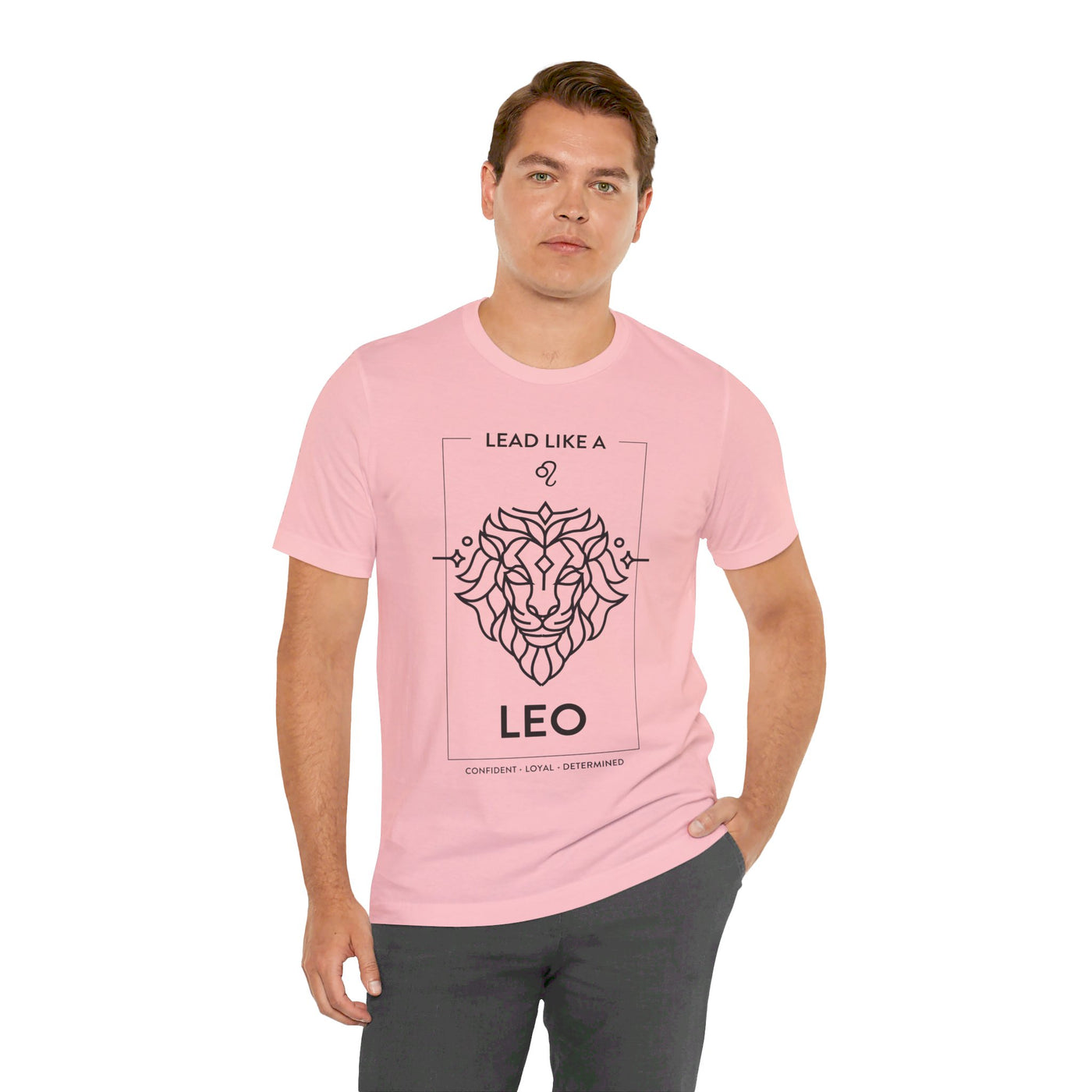 Lead Like a Leo #1 - Black on Heather Colors