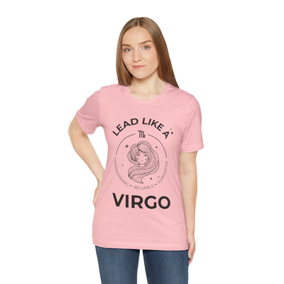 Lead Like a Virgo #2 - Black on Heather Colors