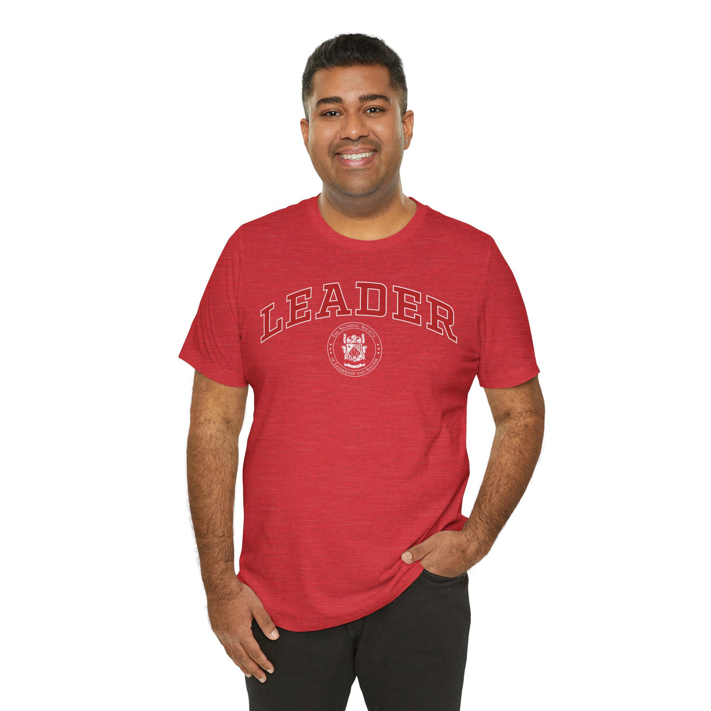 Leader T-Shirt - Red With NSLS Seal