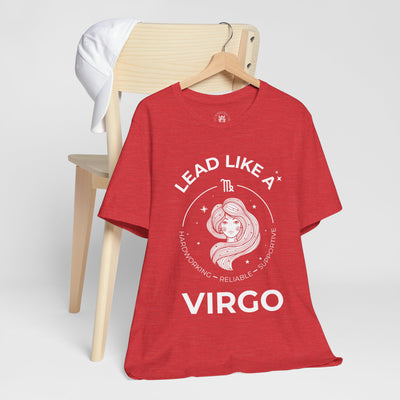 Lead Like a Virgo #2 - White on Heather Colors