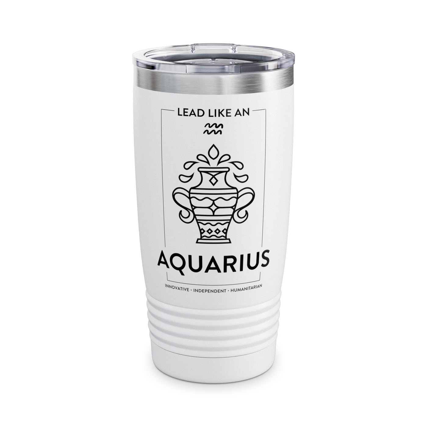 LEAD LIKE an Aquarius #1 - White Ringneck Tumbler, 20oz