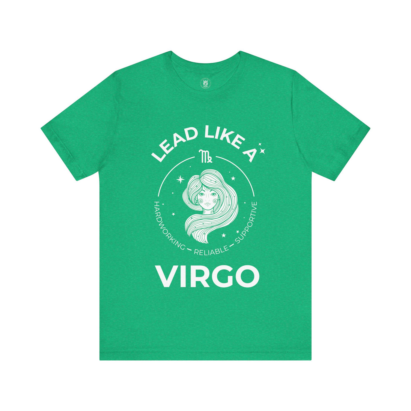 Lead Like a Virgo #2 - White on Heather Colors