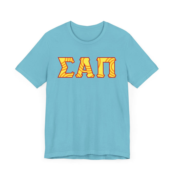 Sigma Alpha Pi Tee -  Yellow logo