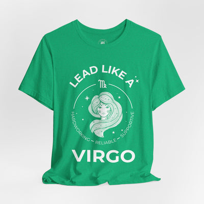 Lead Like a Virgo #2 - White on Heather Colors