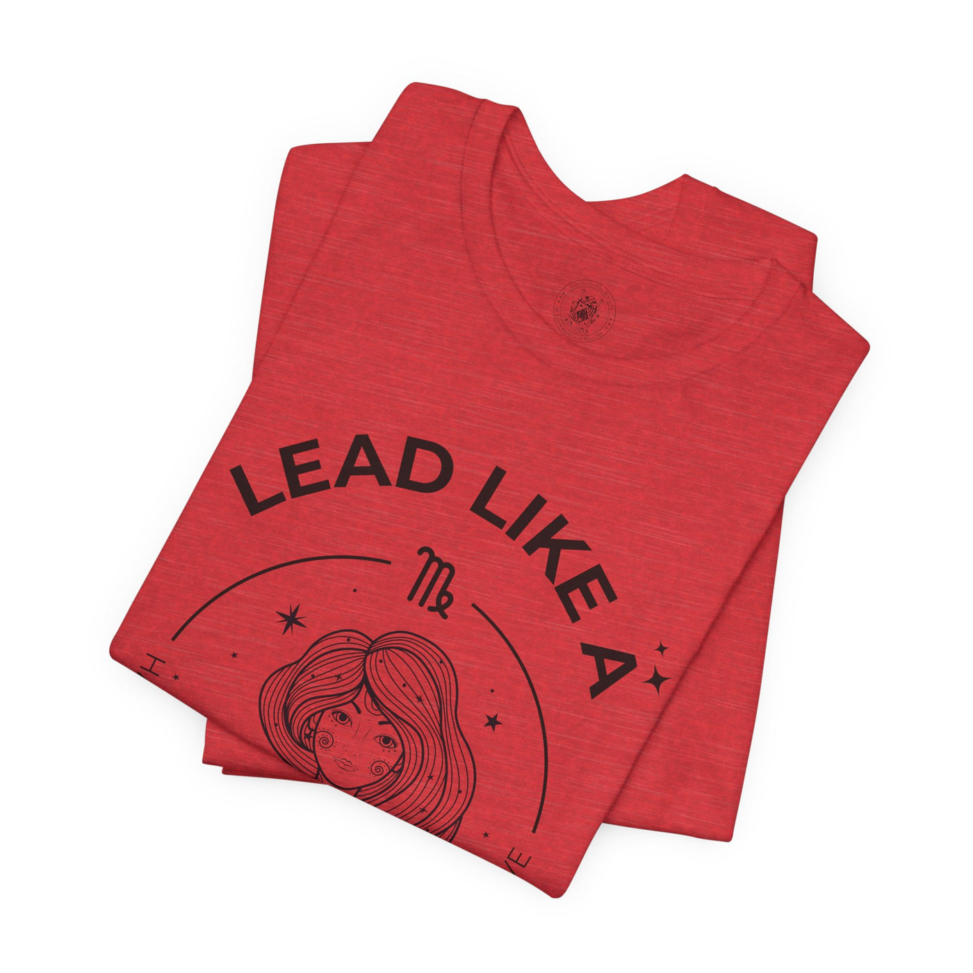 Lead Like a Virgo #2 - Black on Heather Colors