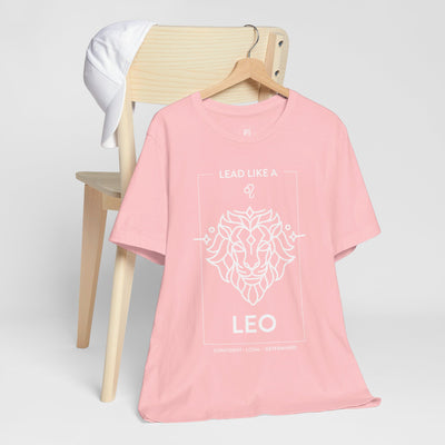 Lead Like a Leo #1 - White on Heather Colors