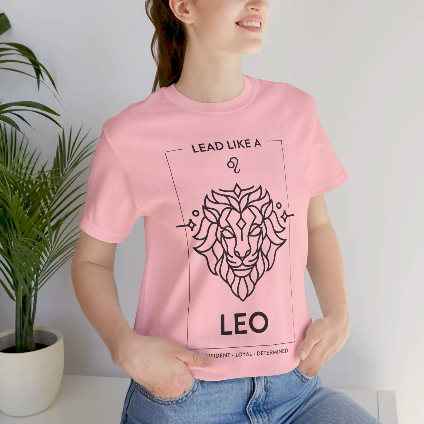 Lead Like a Leo #1 - Black on Heather Colors