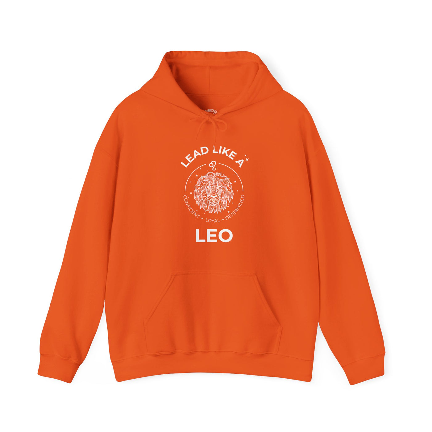 LEAD LIKE a Leo #2 - Heavy Hooded Sweatshirt - White/Black