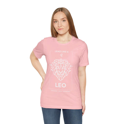 Lead Like a Leo #1 - White on Heather Colors