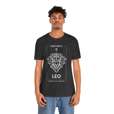 Lead Like a Leo #1 - White on Heather Colors