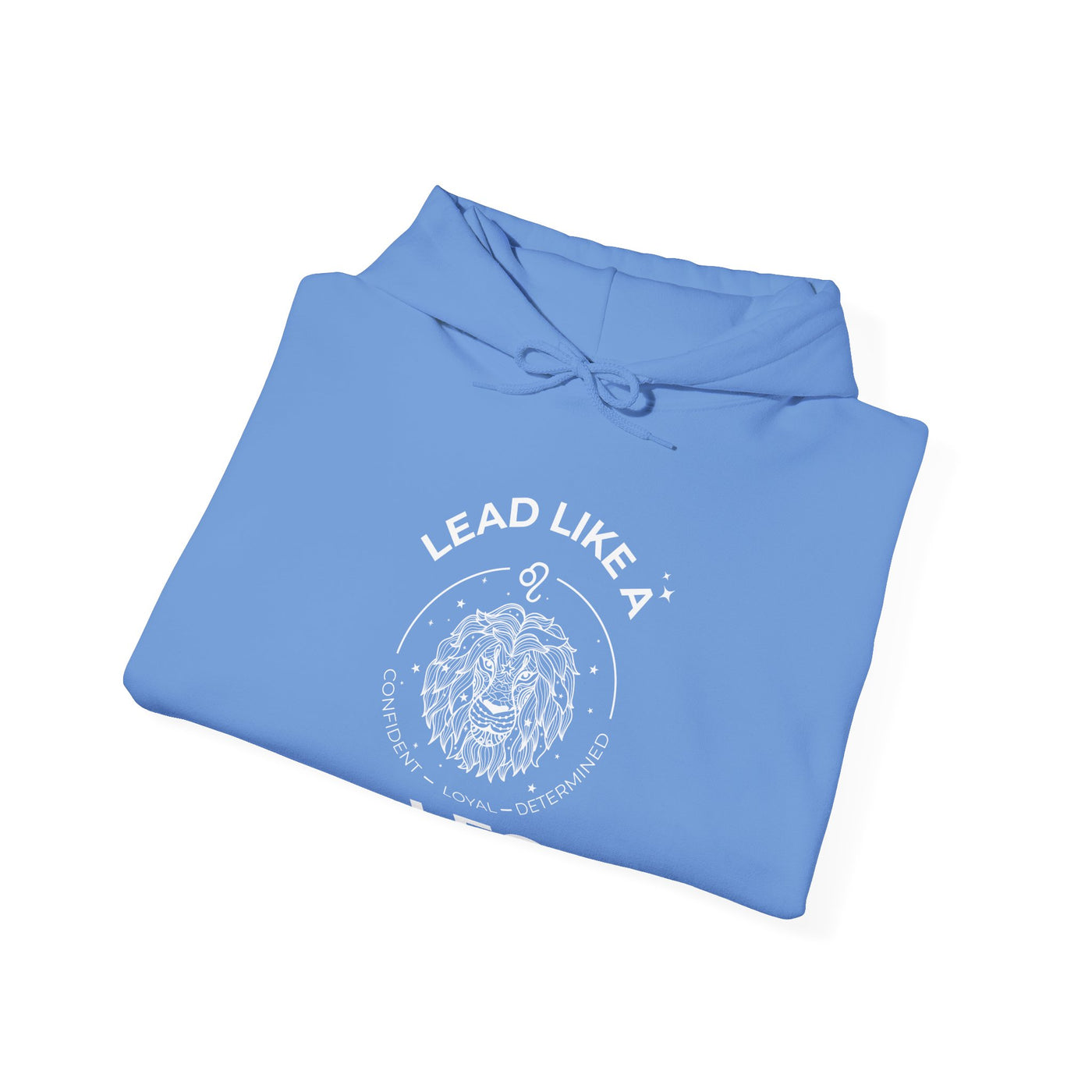 LEAD LIKE a Leo #2 - Heavy Hooded Sweatshirt - White/Black
