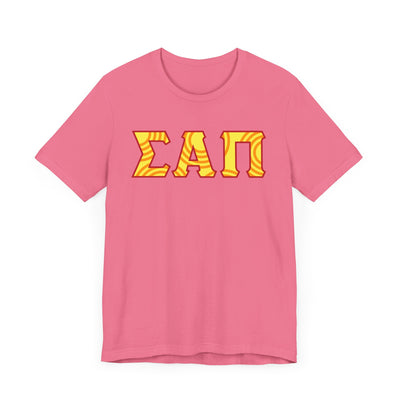 Sigma Alpha Pi Tee -  Yellow logo