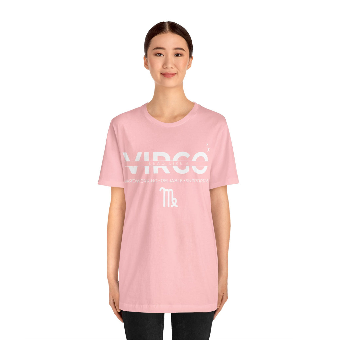 Lead Like a Virgo #3 - White on Heather Colors