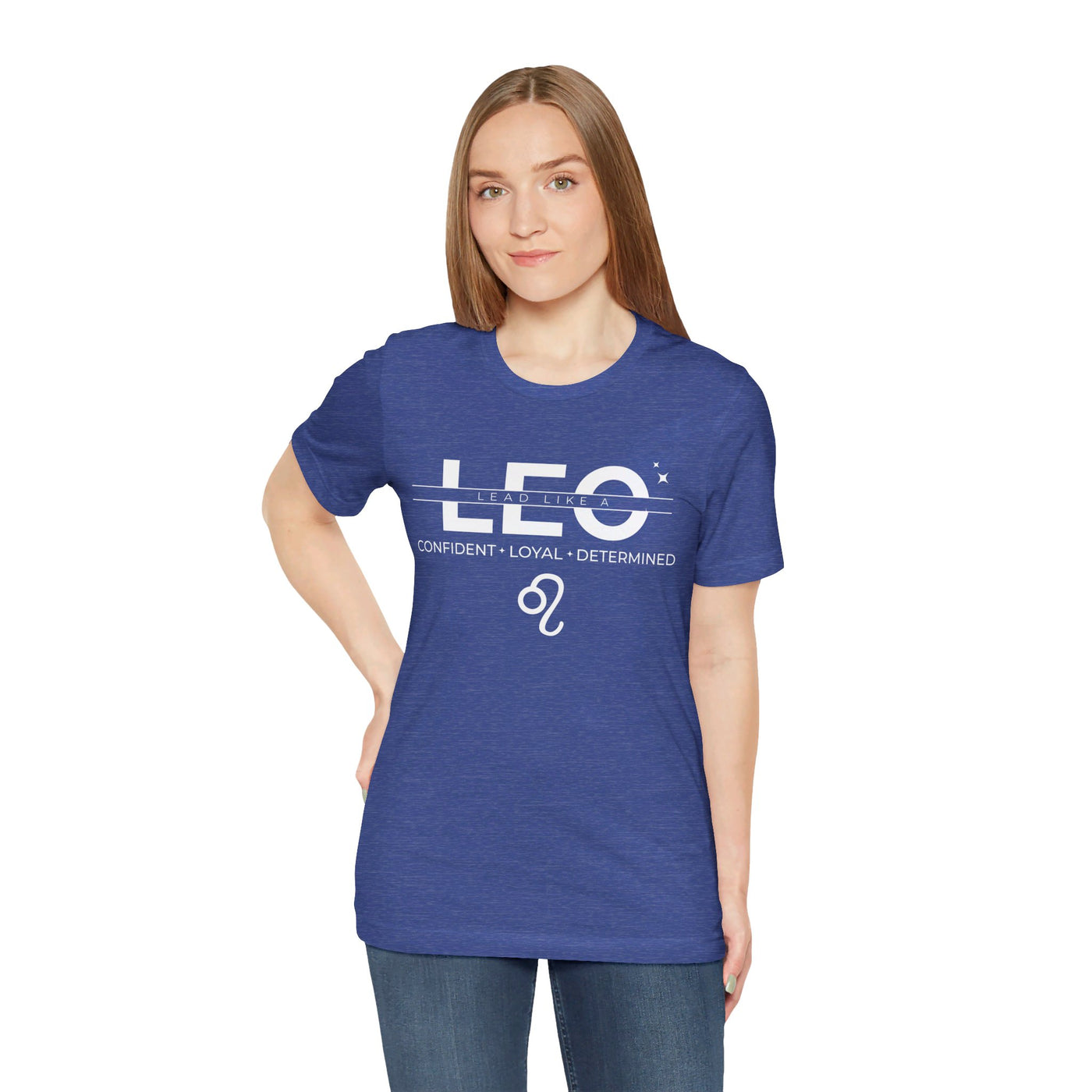 Lead Like a Leo #3 - White on Heather Colors