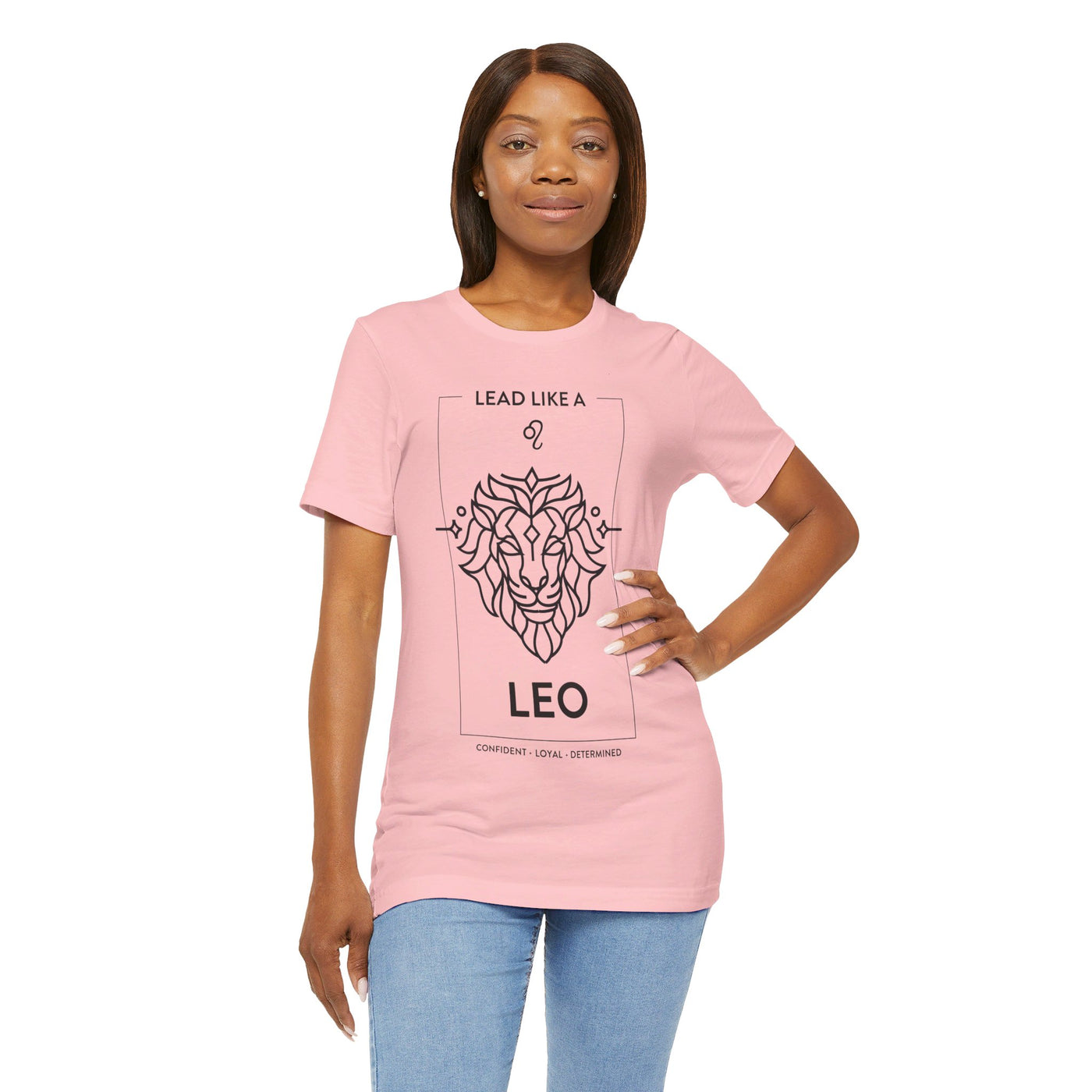 Lead Like a Leo #1 - Black on Heather Colors