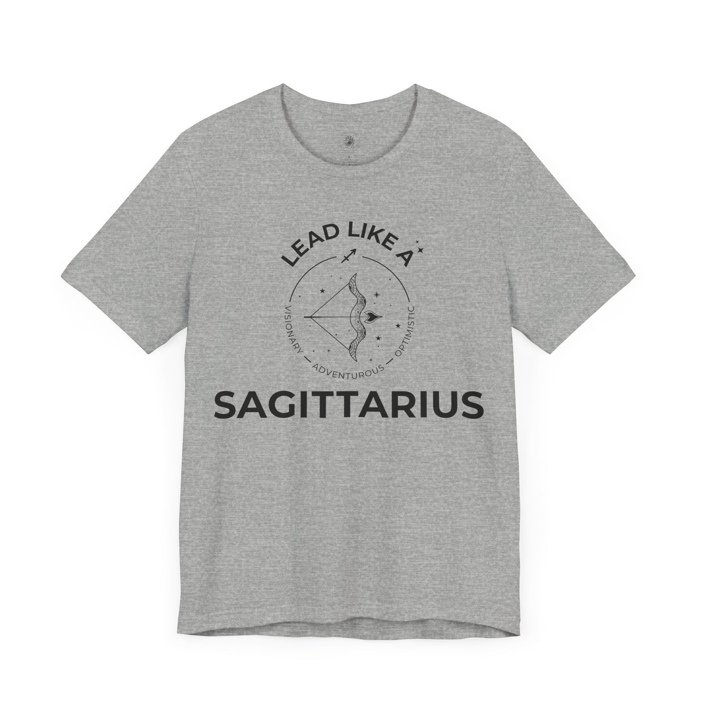 Lead Like a Sagittarius #2 - Black on Heather Colors