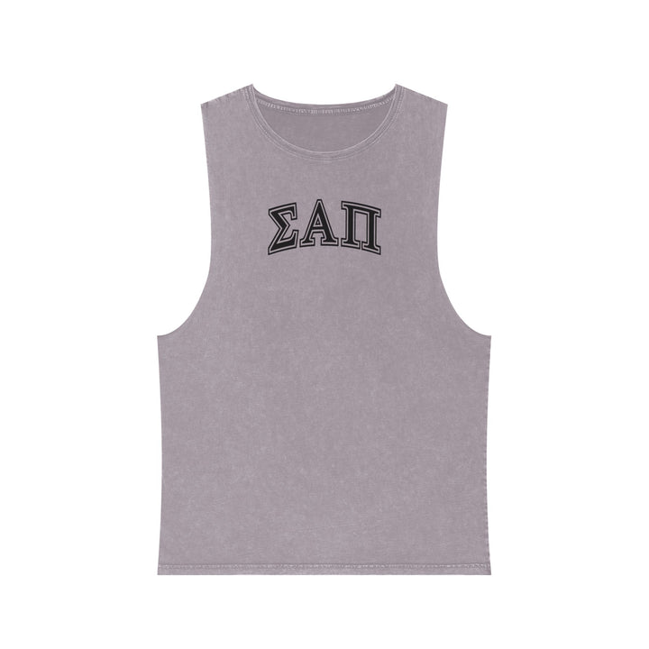 Sigma Alpha Pi Unisex Stonewash Tank Top