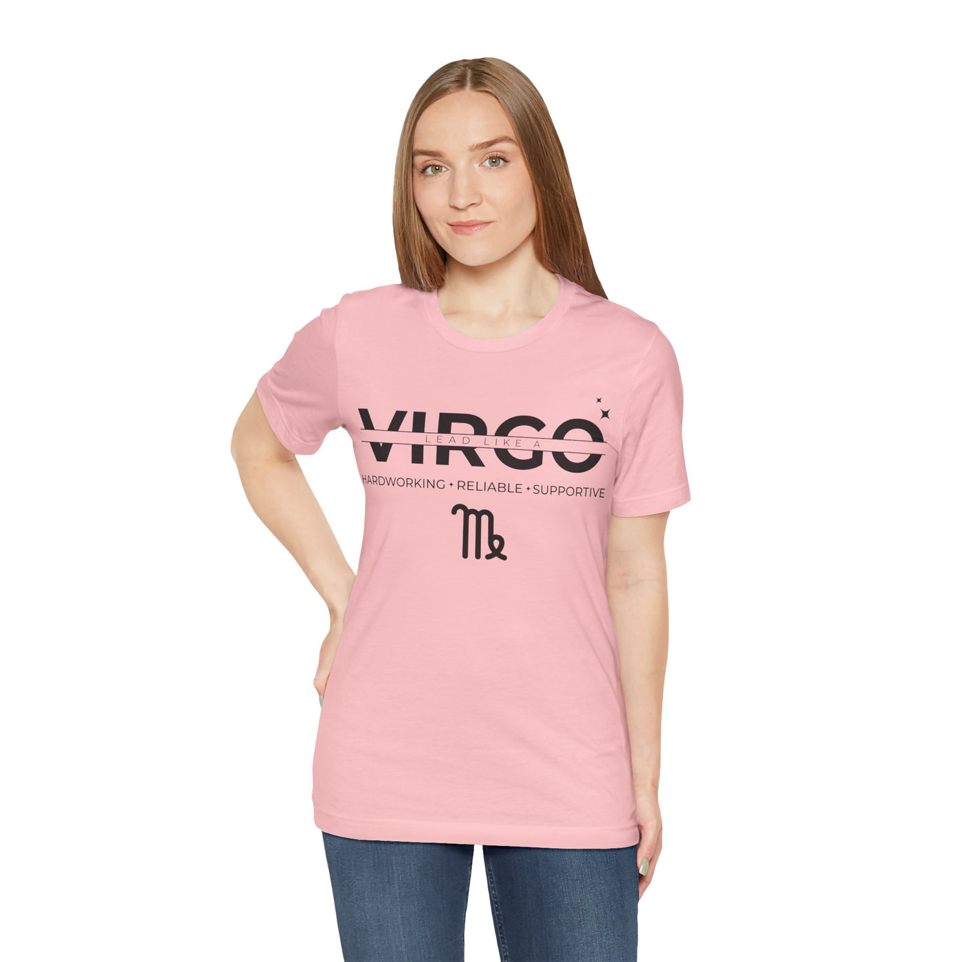 Lead Like a Virgo #3 - Black on Heather Colors