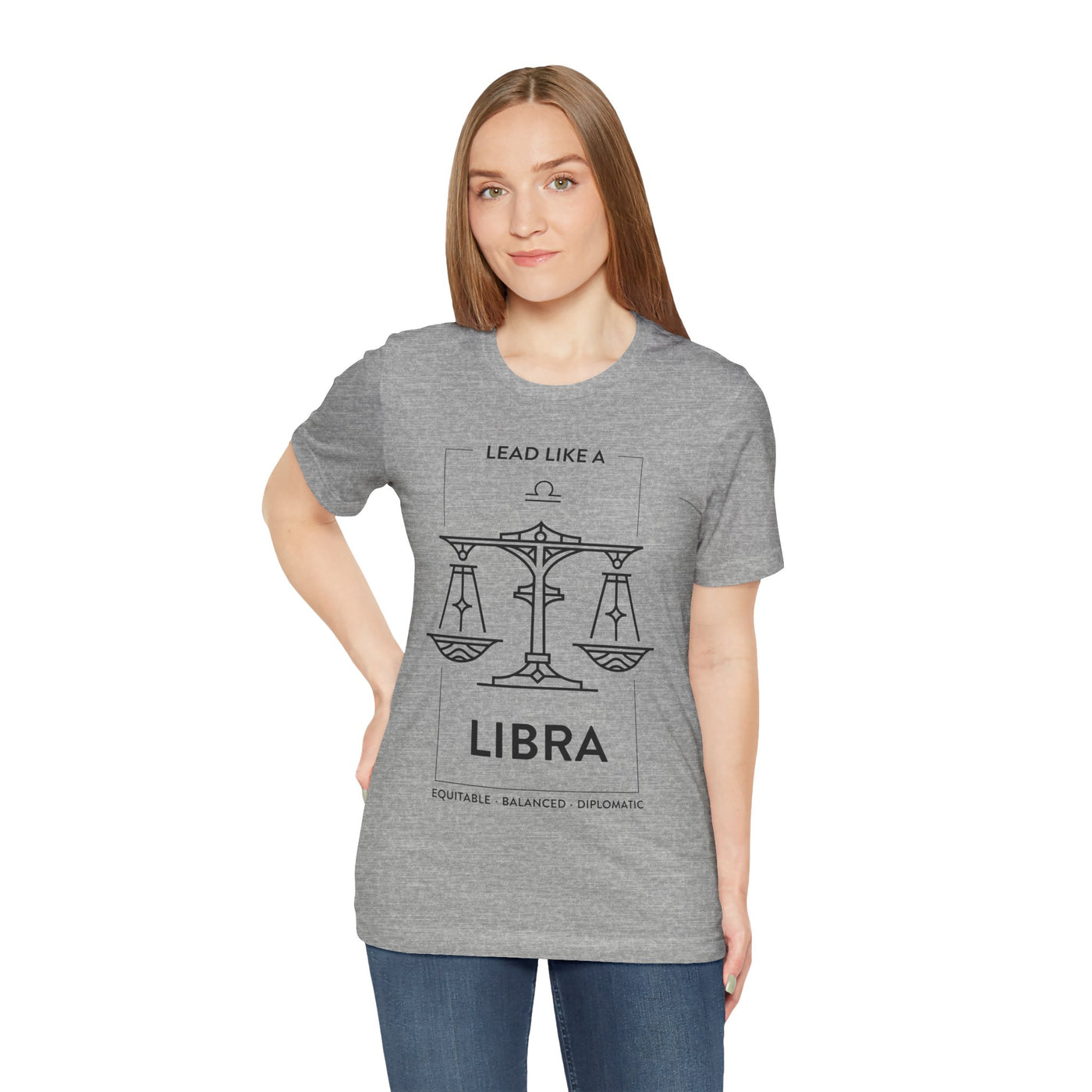 Lead Like a Libra #1 - Black on Heather Colors