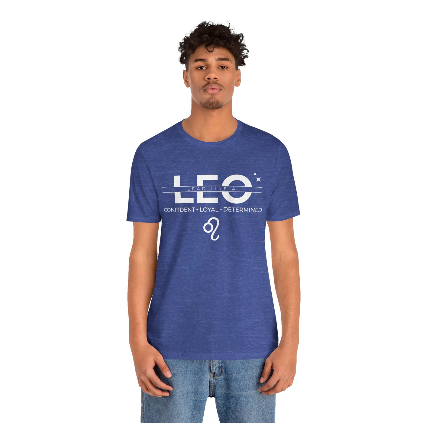 Lead Like a Leo #3 - White on Heather Colors