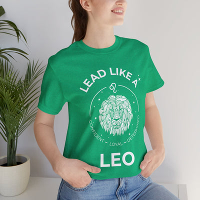 Lead Like a Leo #2 - White on Heather Colors