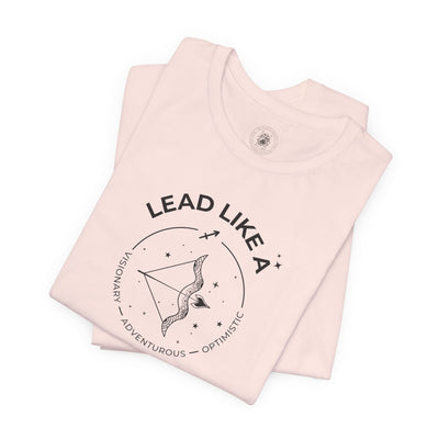 Lead Like a Sagittarius #2 - Black on Heather Colors