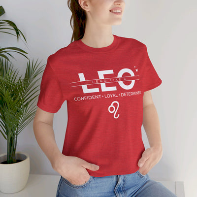 Lead Like a Leo #3 - White on Heather Colors