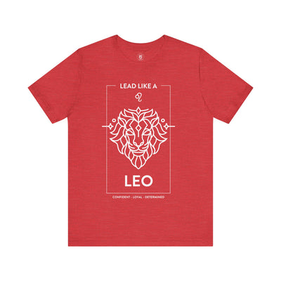 Lead Like a Leo #1 - White on Heather Colors