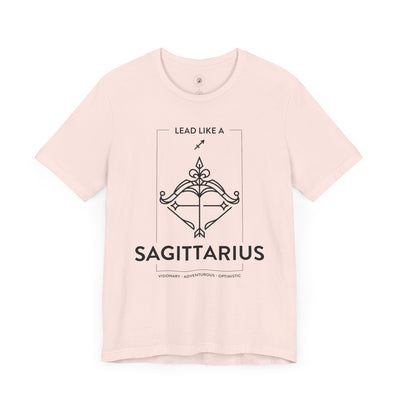 Lead Like a Sagittarius #1 - Black on Heather Colors