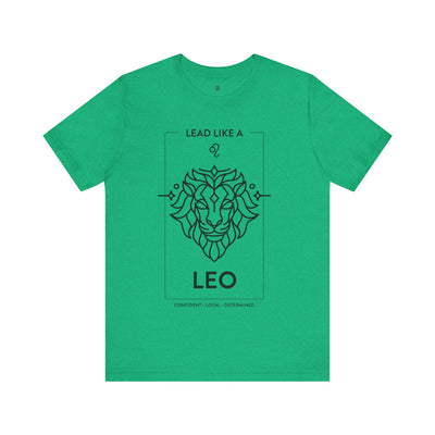 Lead Like a Leo #1 - Black on Heather Colors