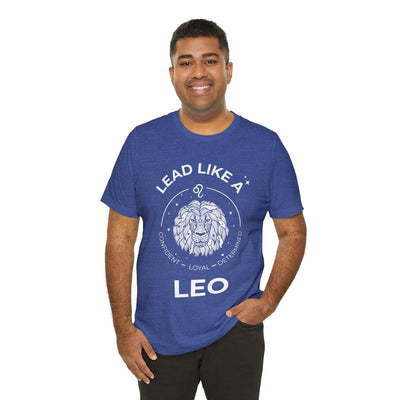 Lead Like a Leo #2 - White on Heather Colors