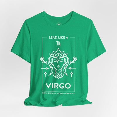 Lead Like a Virgo #1 - White on Heather Colors