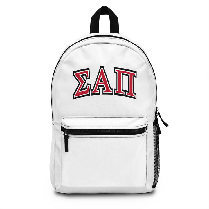 Sigma Alpha Pi Backpack - Red on White