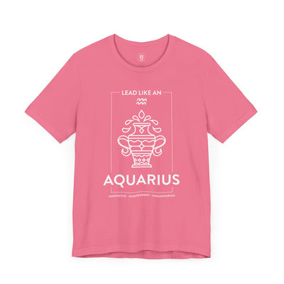 LEAD LIKE an Aquarius #1 - White on Heather Colors