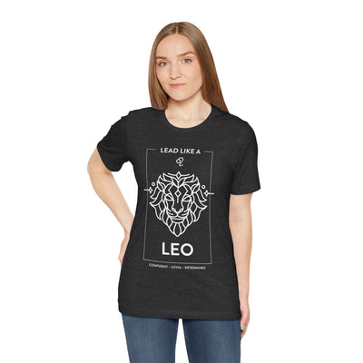 Lead Like a Leo #1 - White on Heather Colors