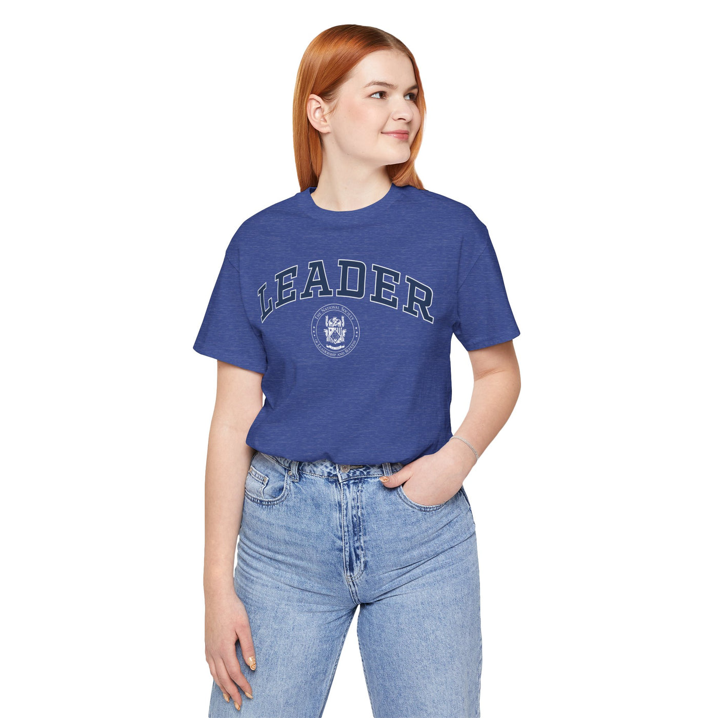 Leader T-Shirt - Blue With NSLS Seal