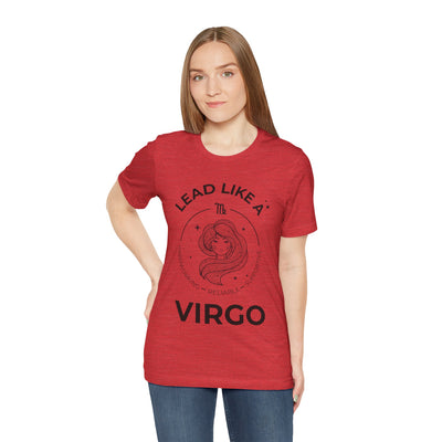 Lead Like a Virgo #2 - Black on Heather Colors