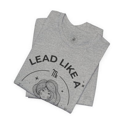 Lead Like a Virgo #2 - Black on Heather Colors