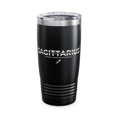 Lead Like a Sagittarius #3 - Black Ringneck Tumbler, 20oz