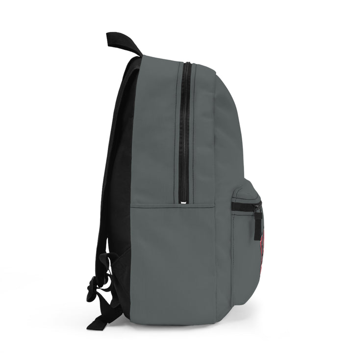 Sigma Alpha Pi Backpack - Red on Grey