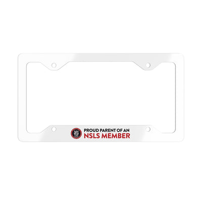 NSLS Proud Parent - Metal License Plate Frame
