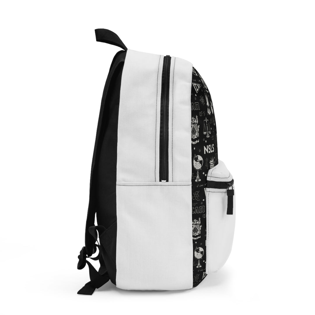 NSLS Pattern Backpack - Black on White Switch – NSLS Shop display picture 1