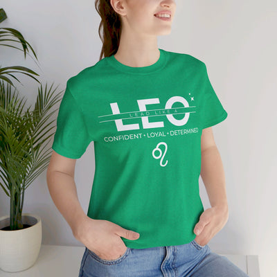 Lead Like a Leo #3 - White on Heather Colors