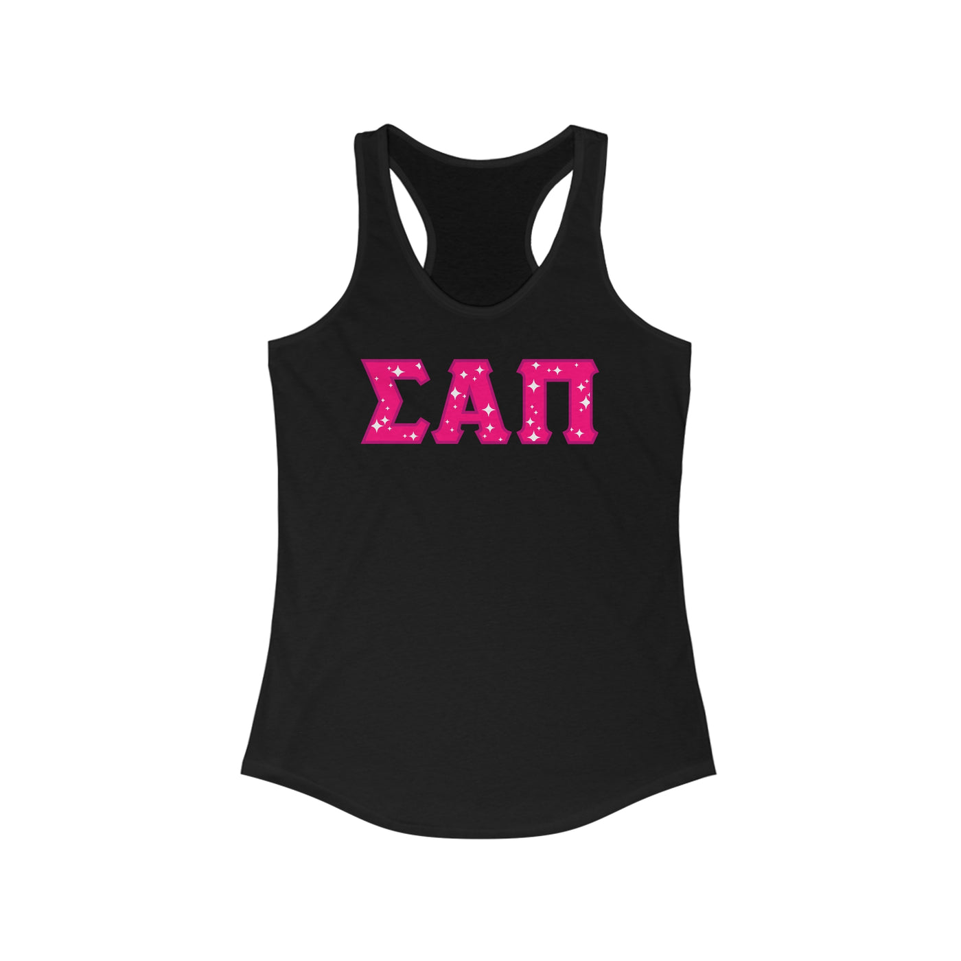 SIGMA ALPHA PI Racerback Tank - Pink Logo