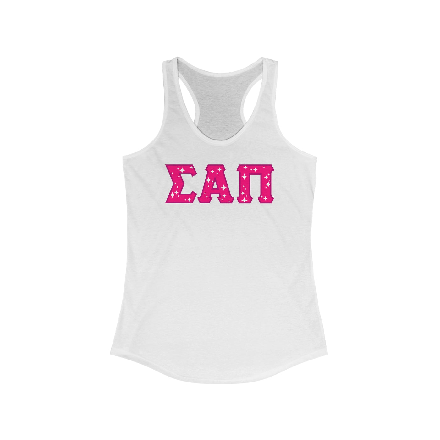 SIGMA ALPHA PI Racerback Tank - Pink Logo