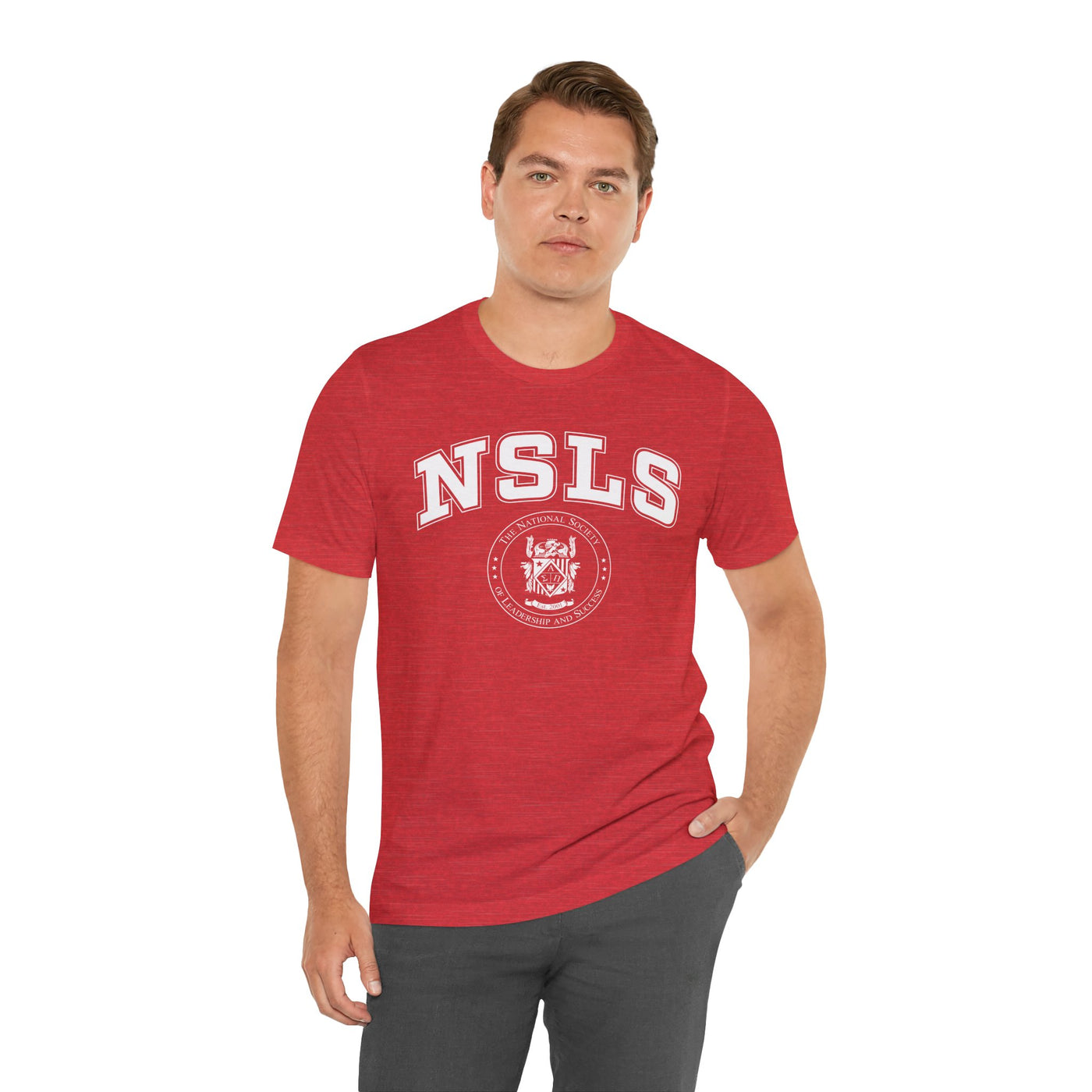 NSLS Vintage Seal T-Shirt - Heather Red