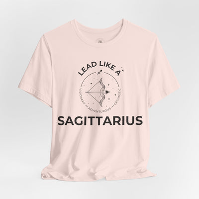 Lead Like a Sagittarius #2 - Black on Heather Colors